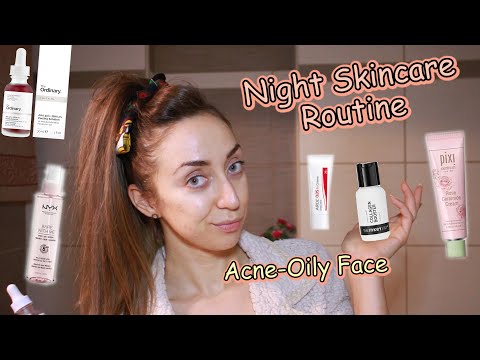 Βραδινή ρουτίνα περιποίησης για λιπαρό δέρμα με ακμή| My night skincare routine acne oily face