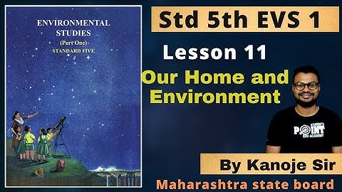 Lesson 11  Our Home and Environment , Evs 1, Student Point Academy, Maharashtra Board