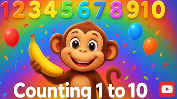 Counting 1 to 10 with Monkey 🐵 | Learn Numbers for Kids | Bachon Ki Duniya