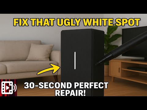 Fix THAT Ugly White Spot on Your Black Speaker Grill — 30 Second Perfect Repair