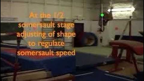 Gymnastics Vault - Handspring Front