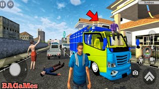 Wahyu Abadi Truck Bussid Mod - Bus Simulator Indonesia - Bus Games! New Mod - Android Gameplay screenshot 4