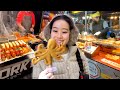 Eating ONLY Korean STREET FOOD with my family!