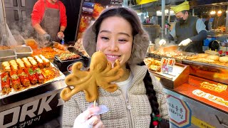 Eating ONLY Korean STREET FOOD with my family! by MissMangoButt 601,185 views 5 months ago 21 minutes