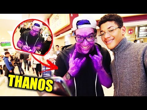MEU AMIGO COM TINTA PERMANENTE NO SHOPPING ! *virou thanos*