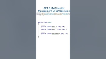 .NET6 MVC Identity CRUD