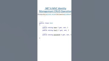 .NET6 MVC Identity CRUD