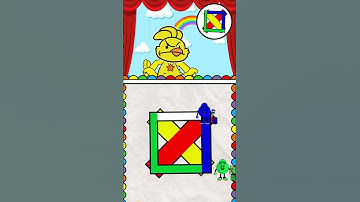 What is your IQ : Painting color puzzle game  - Smiling Critters Past 3 #short #puzzle #challenge