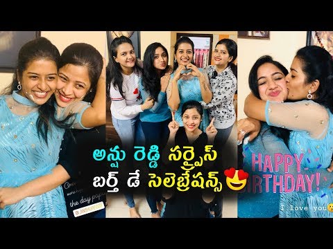 kathalo-rajakumari-actress-anshu-reddy-surprise-birthday-celebrations-|-gup-chup-masthi