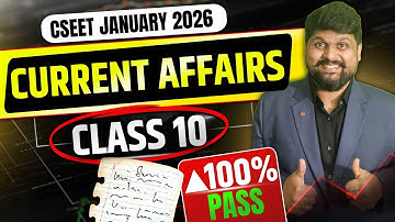 Lecture 10 CSEET Current Affairs Video Lectures January 2026 | FREE Current Affairs Classes