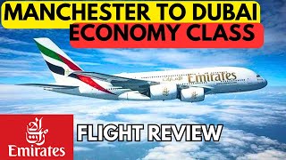 EMIRATES FLIGHT REVIEW - MANCHESTER TO DUBAI - ECONOMY CLASS - A380 PLANE [FULL REVIEW]