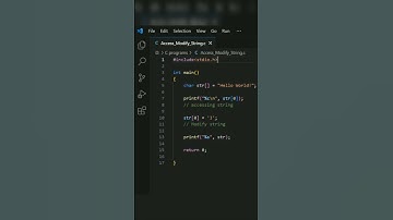 Accessing and Modifying string in C #trending #shorts