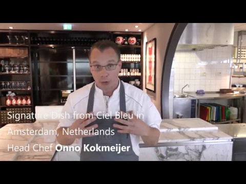 Onno Kokmeijer prepares a signature dish at Michelin star Ciel Bleu -  YouTube