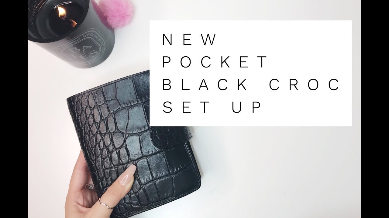 НОВИНКА | Карманный Filofax Black Croc | Настройка!