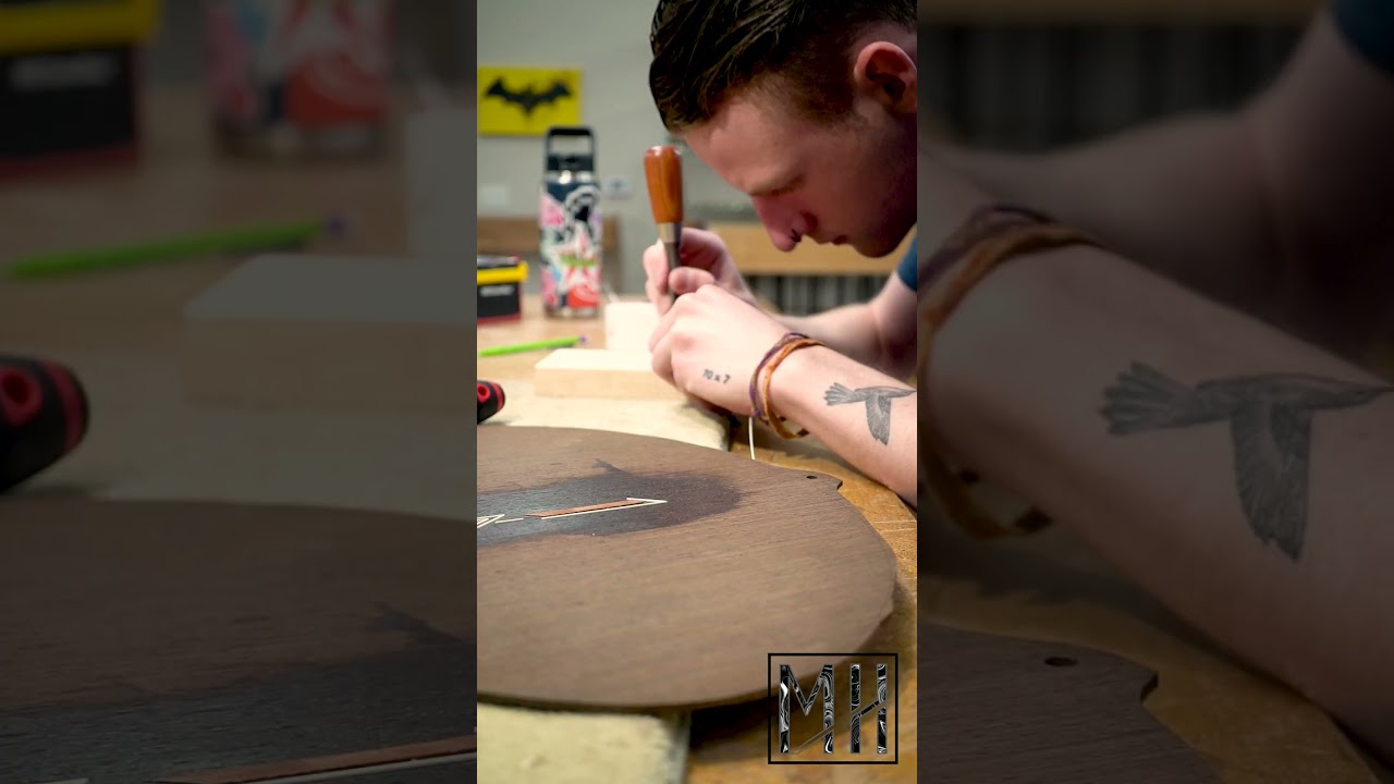 Watch A top Galloup Luthier School graduate, Micah Holstein, shows us his incredible build process! on YouTube Watch A top Galloup Luthier School graduate, Micah Holstein, shows us his incredible build process! on YouTube