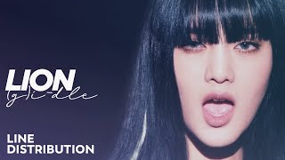 (G)I-DLE — LION | Line Distribution