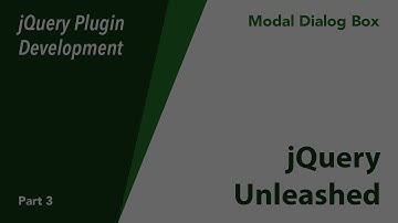 jQuery Plugin Development - Modal Dialog - Part 3