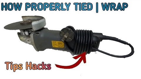 PAANO ITALI ANG WIRE CORD NG GRINDER NA HINDI MAKALAT | HOW TO TIE WIRE CORD ON THE GRINDER PROPERLY