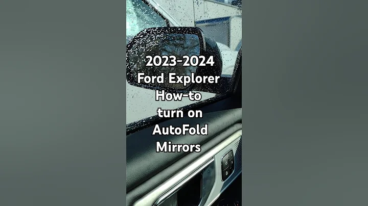 2023 - 2024 How to fold Ford Explorer mirrors - AutoFold mirrors #shorts