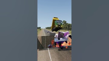 BeamNG.drive Truck vs Insane Jump Spintires Mudrunner Eps385