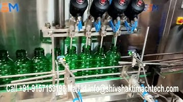 Four Head Gear Pump Based Organic Pesticide Filling Machine | Servo Liquid  Filler | Agrochemical