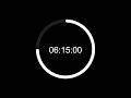 6 Hour 15 Min Study Timer | Minimalist Focus Countdown