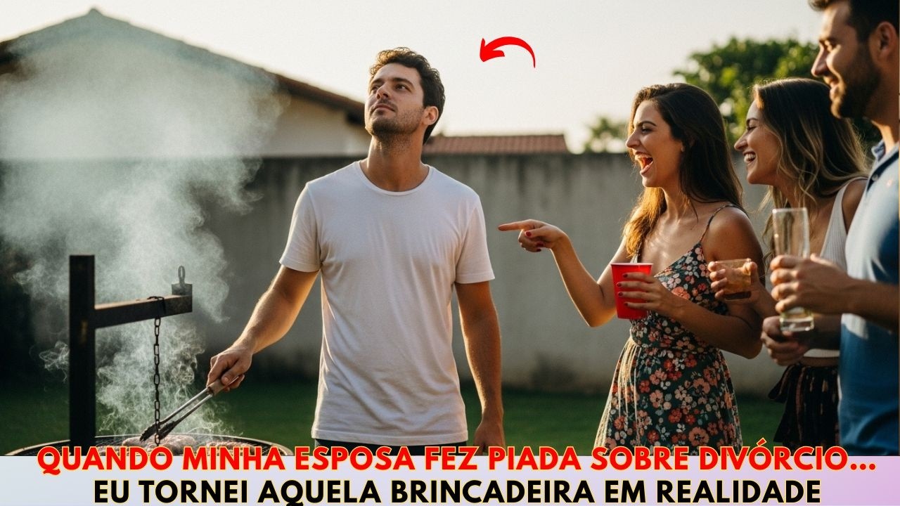 Minha esposa saiu dizendo: