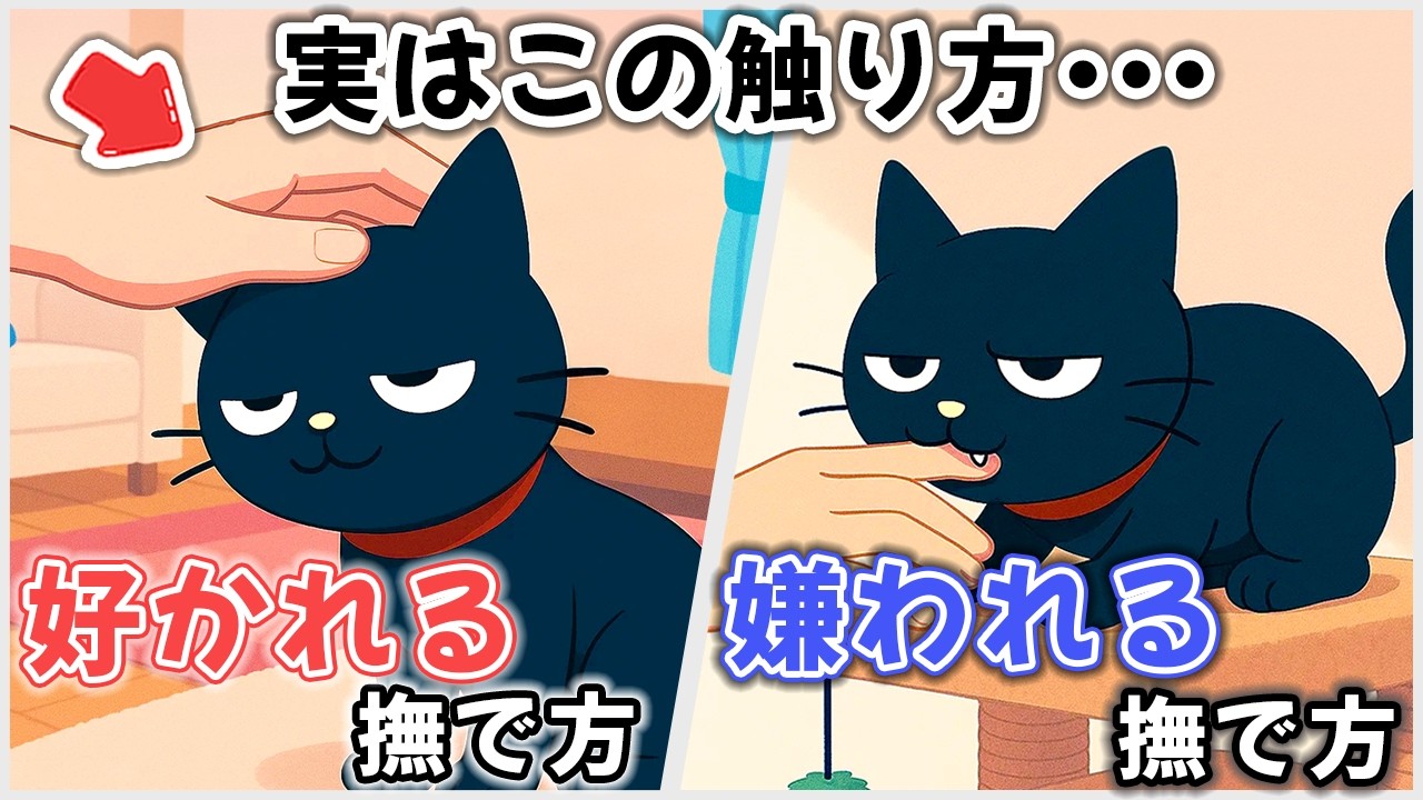 絶対ダメ！猫に嫌われる撫で方｜好かれる撫で方【猫雑学】