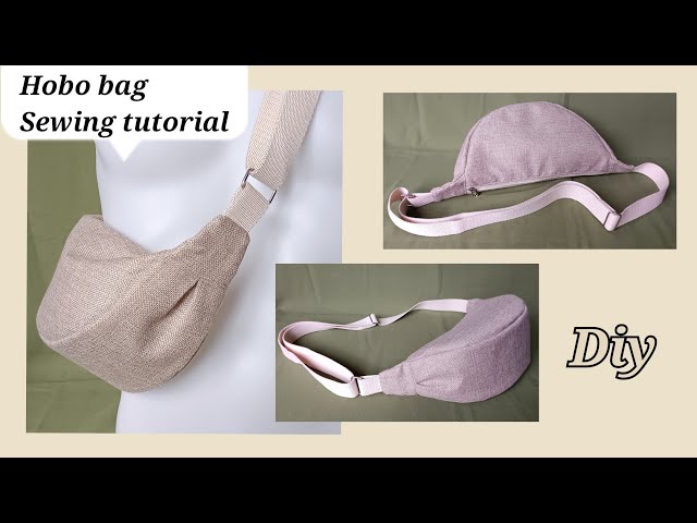 DIY HOBO SHOULDER SLING BAG SEWING TUTORIAL class=