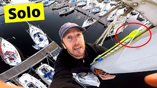 Climbing a Mast  Unassisted | ⛵ Sailing Britaly ⛵