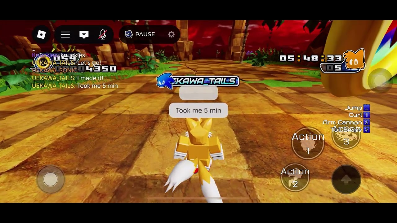 Sonic Knux and Me Race I’m green hill