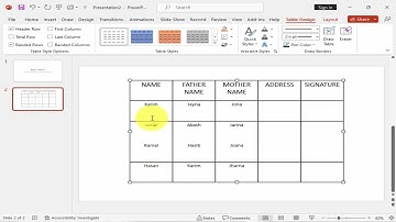 How to remove border lines in a table in PowerPoint 2010