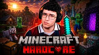 COMPLETANDO MINECRAFT HARDCORE en 1 DIRECTO !hardest !edad !redes