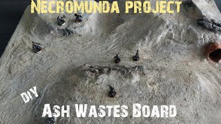 HOW TO MAKE: ASH WASTES - Terrain Board Tutorial. Necromunda Project: Episode 18.