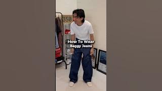 How to wear baggy jeans for short kings #jeans #baggyjeans #streetwear