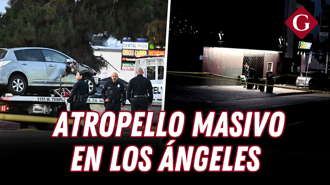 Vehículo ATROPELLA a multitud en LOS ÁNGELES y deja al menos 30 heridos ...