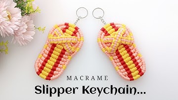 Macrame Slipper Keychain | Macrame Crafts | Macrame Slipper Tutorial