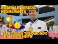 14th asean taekwondo championships  rama liporada highlights