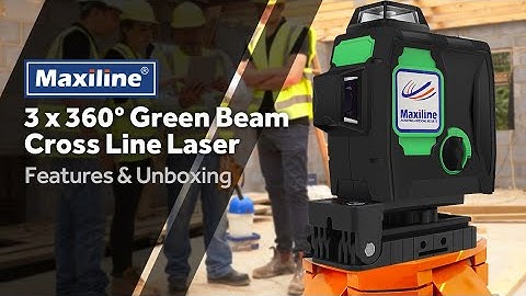 Maxiline 3DG2 3×360° Green Beam Multi-Line Laser Level Kit Unboxing & Features