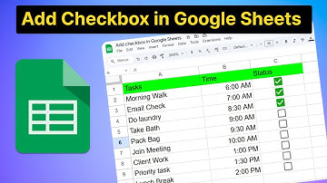 How to Add Checkbox in Google Sheets