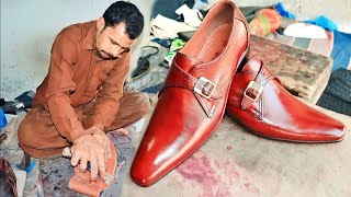 Craftsman&#39;s Making 150$ Shoes With Hands| Crafting Handmade Shoes |  Handmade Work