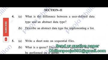 KUK BA(Hons.) 6th sem Principle of Computer Science-II previous year question paper examination 2021
