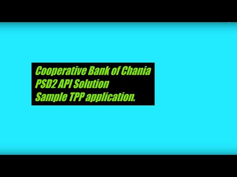 ChaniaBank PSD2 API Solution Sample Application