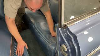How to install install the rear lower seat in a 64 Chevy impala convertible