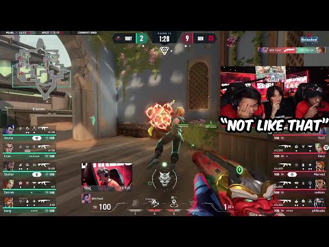 NRG s0m & FNS React To Sen TenZ TIKTOK PLAY Against 100Thieves | VCT