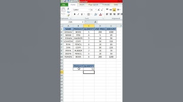 HOW TO GET TOTAL QUANTITY OF A PRODUCT IN EXCEL #shorts #viral #trending #youtubeshorts #shortsfeed
