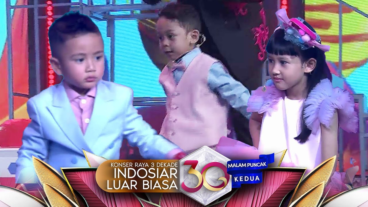 Gemesin! 3 Bocah Sigma Main Games, 'Selamat Ulang Tahun Indosiar' | Konser Raya 3 Dekade Indosiar