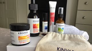 Kinvara Skincare line! Unboxing and first impressions! Mature beauty .