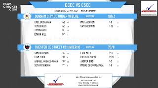 Durham City CC Under 18 Blue v Chester Le Street CC Under 18