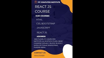Best Coding React JS Course In Rawalpindi & Islamabad